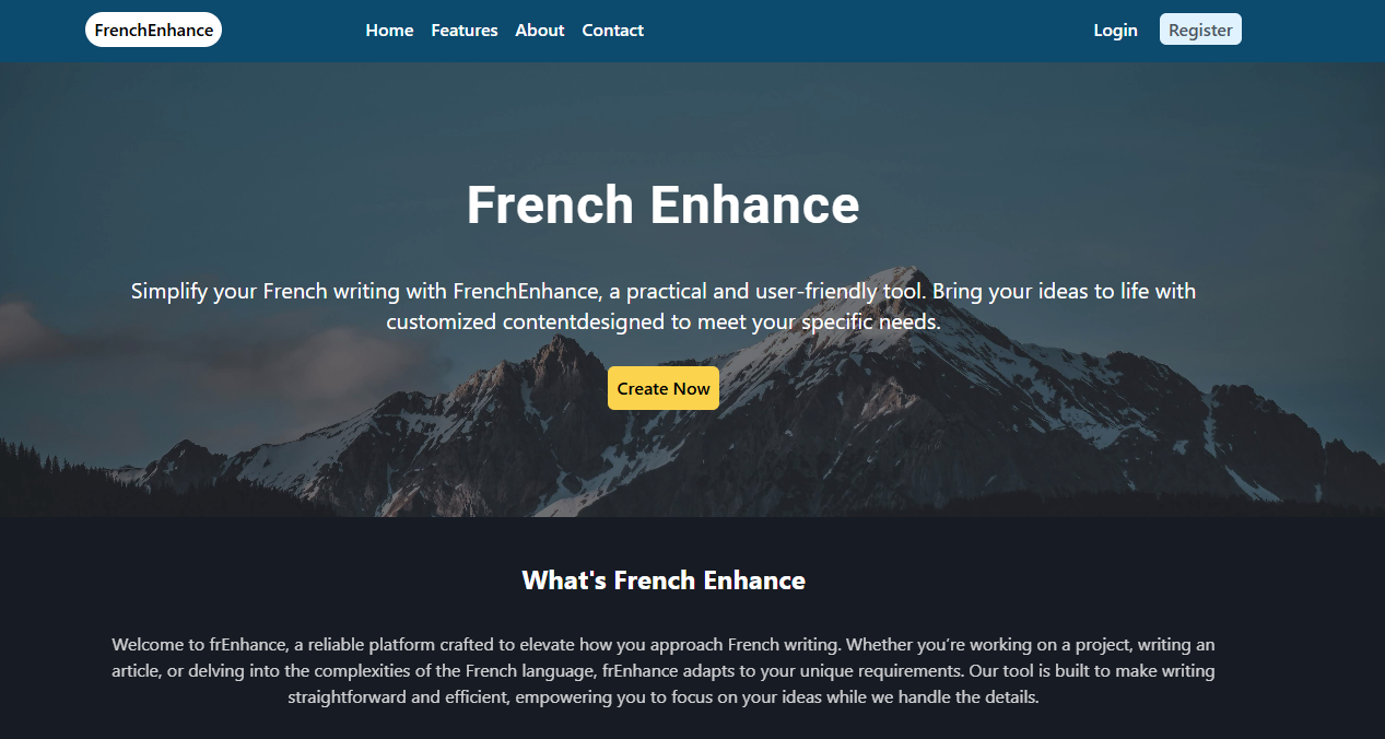 FrEnhance – French Text Generator